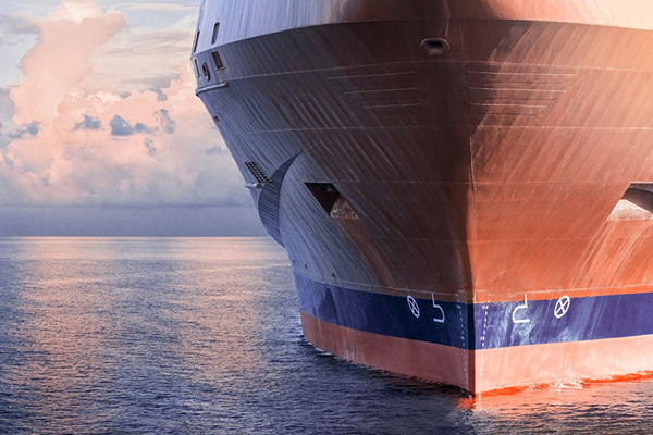 Bow of  a large ship