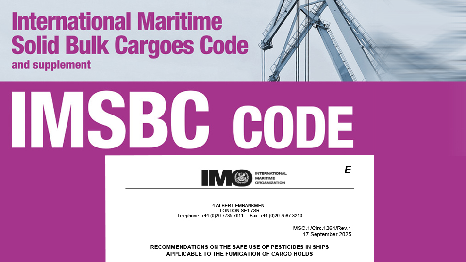 Imoc Code IMO issues revised recommendations on fumigation of cargoes for sea ...