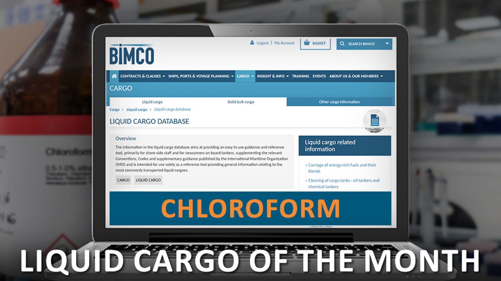 Chloroform liquid cargo
