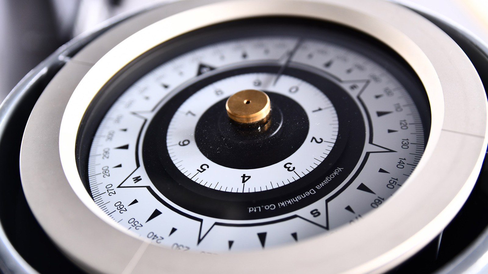 Compass on a ship's bridge