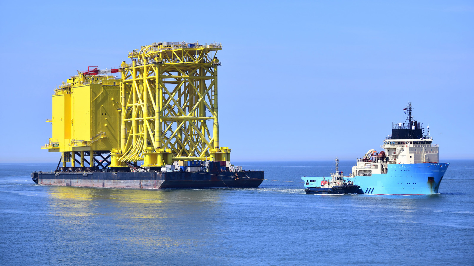 view of heavylift ship & supply vessel