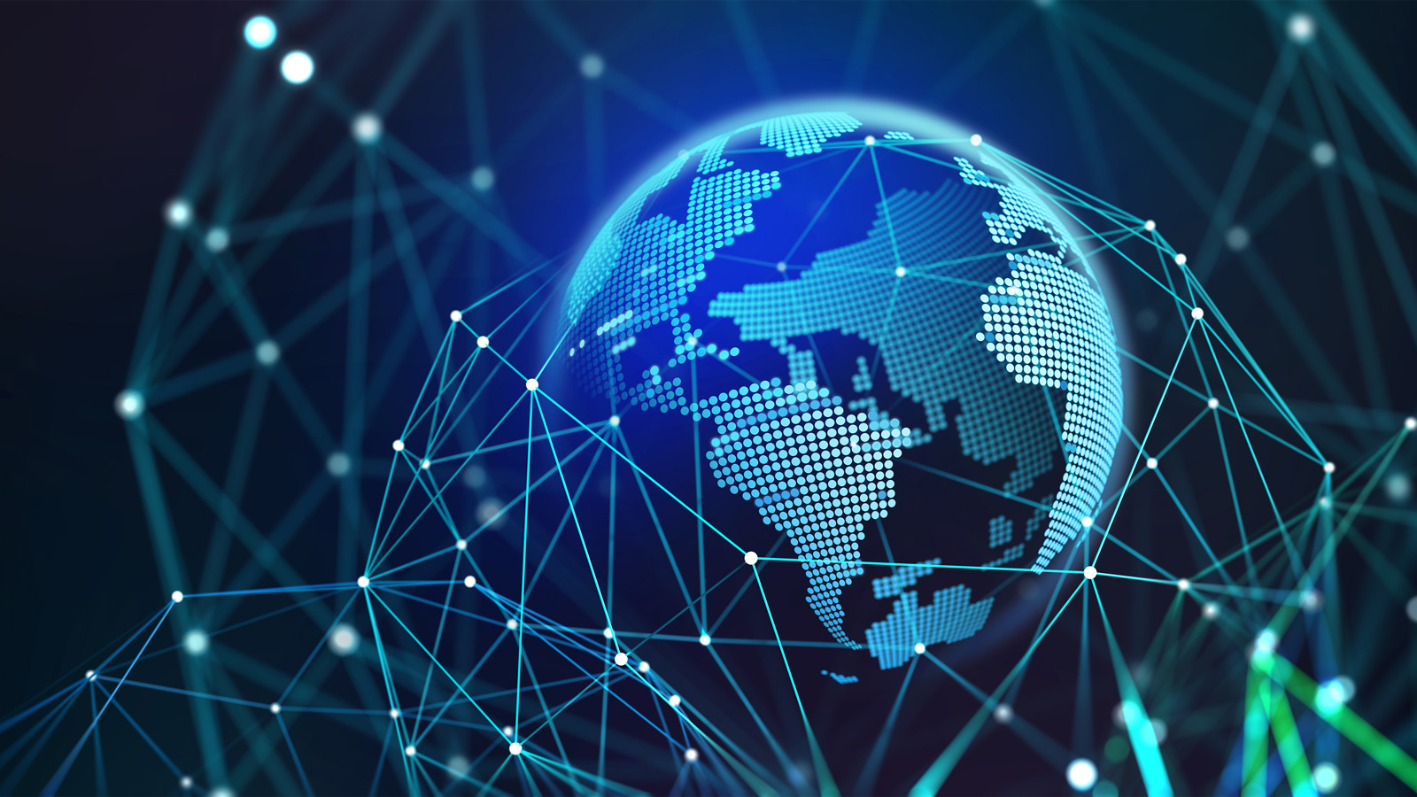 Stylised globe of the world