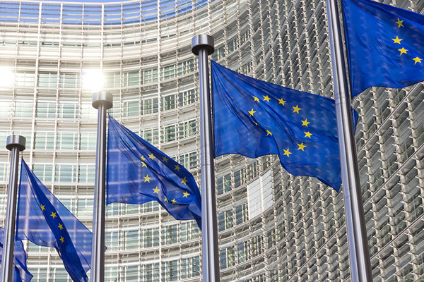 European Union flags