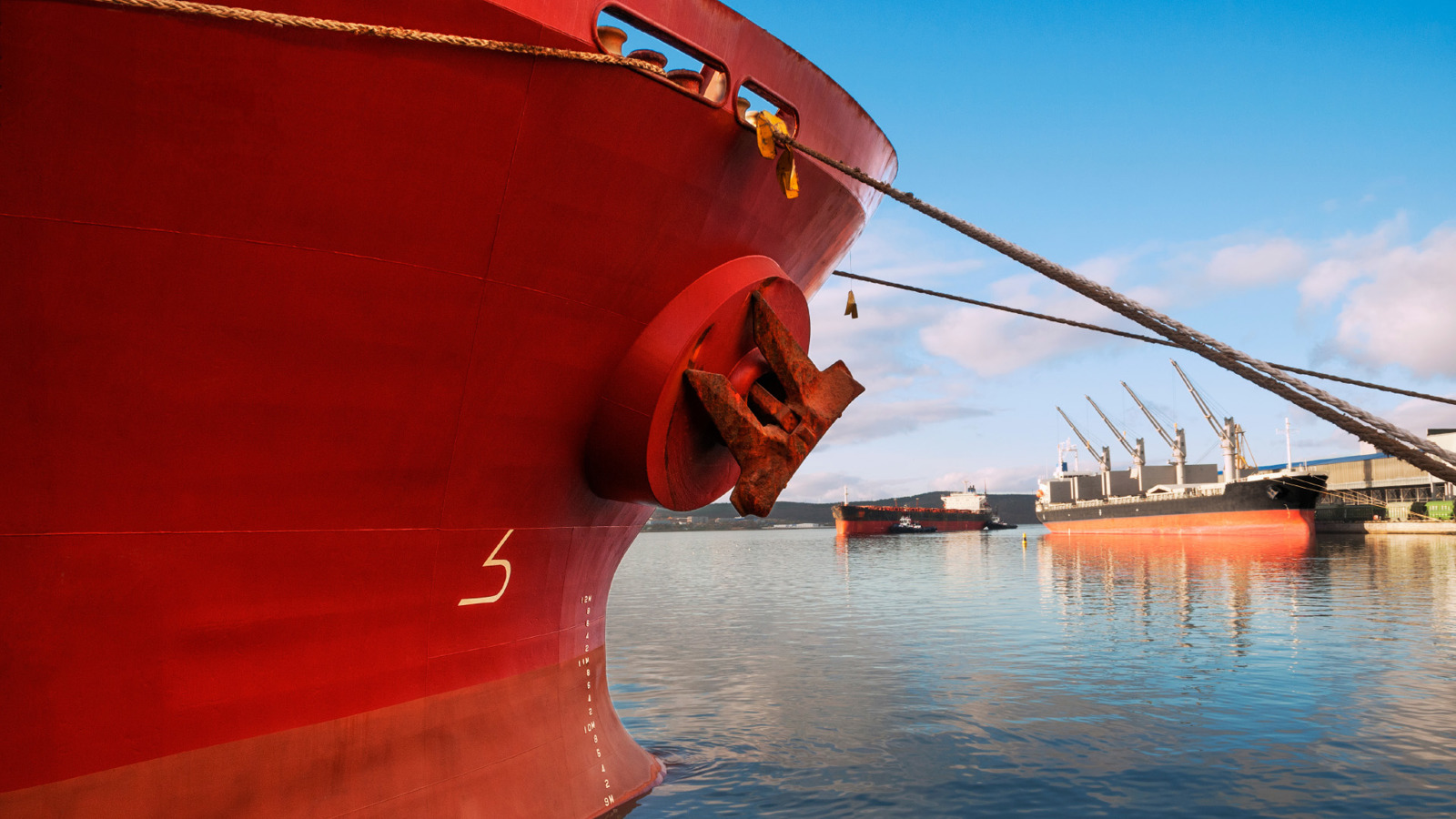 shipper moored at quayside